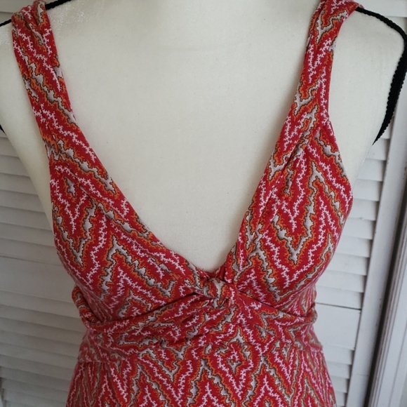 FREE PEOPLE Red Dress with Pattern, Medium - Picture 2 of 6